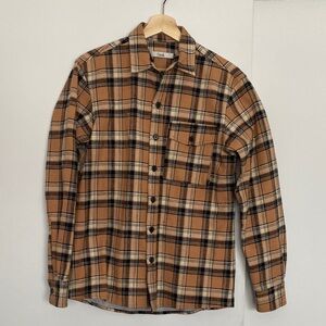 Duke Men's Brown Plaid Casual Shirt